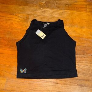 Chrome monarchy cropped butterfly